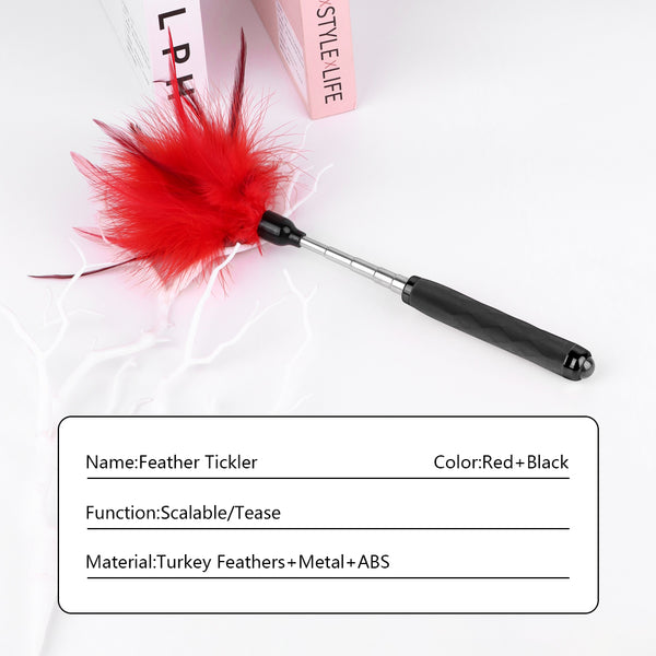 Chatouilleur à plumes rouges pour jeu de rôle pour adultes