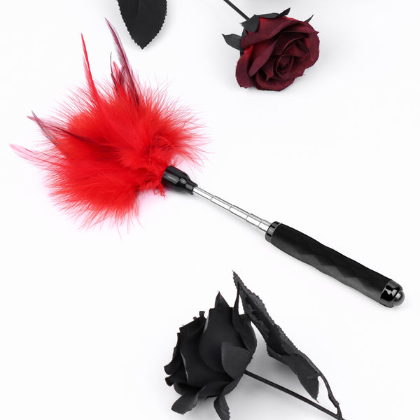 Chatouilleur à plumes rouges pour jeu de rôle pour adultes