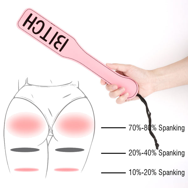 2pcs Bondage Set for Beginners Flogger and Paddle Kit for Adults