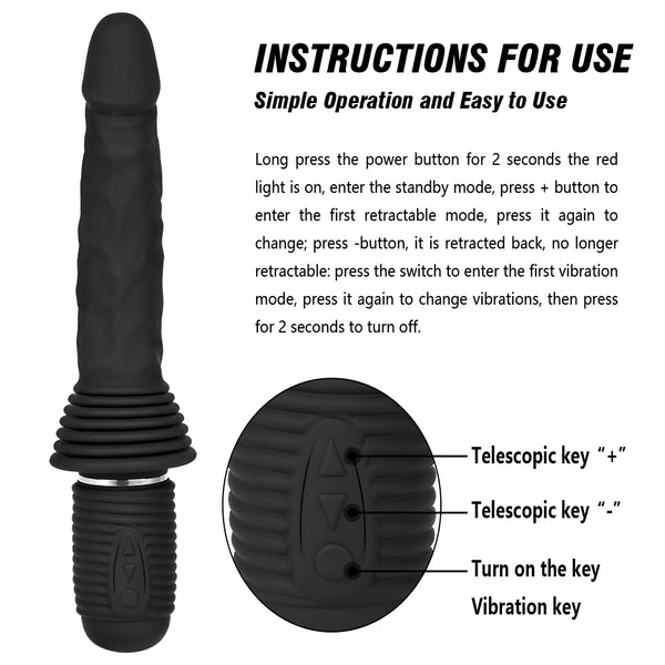 Black Electric Vibrator for Women
