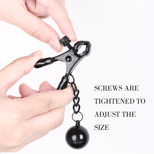 Large Nipple Clamps with Weighted Pendants