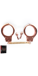 Rose Gold Metal Handcuffs 13.5inch