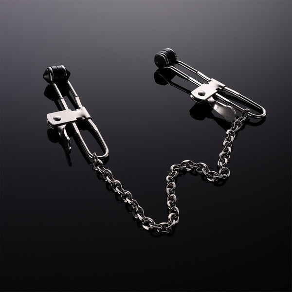 Strong Metal Nipple Clamps with Chains for Adults Pleasure