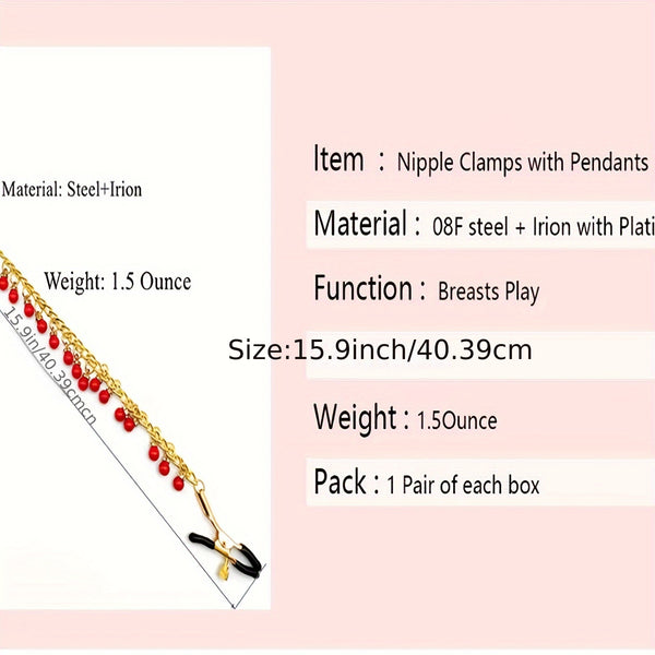 Bell  Pendant Nipple Cips