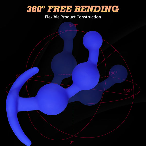 Blue Silicone Anal Plug  BDSM