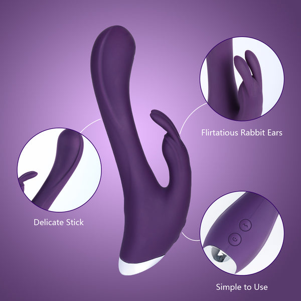 Blue Rabbit Vibrator Wireless Dildo for Sex Game