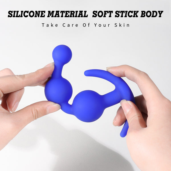 Blue Silicone Anal Plug  BDSM