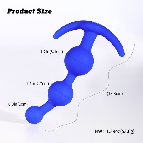 Blue Silicone Anal Plug  BDSM