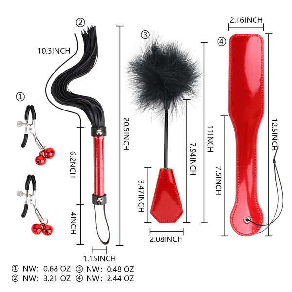 4pcs BDSM Flirting Sex Toys Adlt