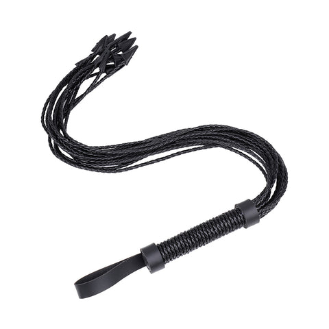 ブラックPUレザータッセルホイップBDSM