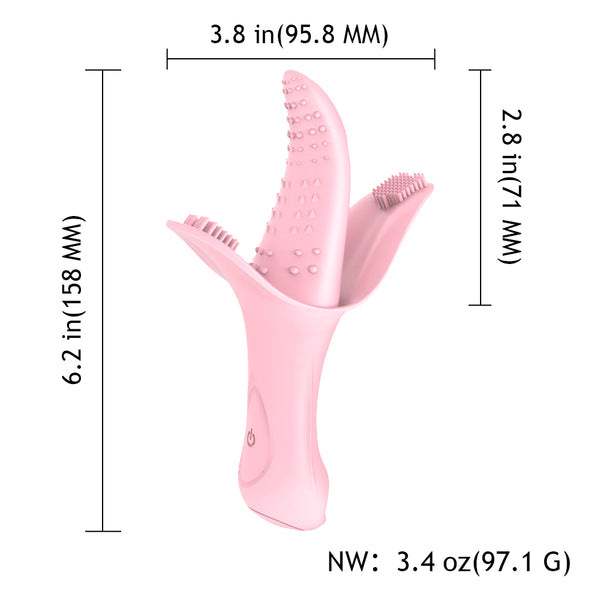 Nipple Dildo Magic Vibrator Tongue for Men and Women