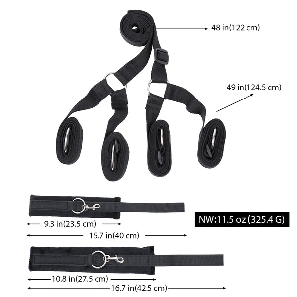 Bed Bondage Restraint Set for Couple Sex Game