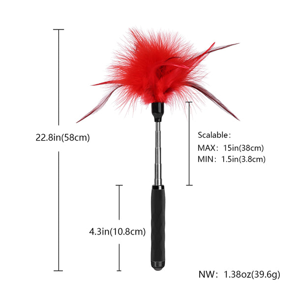Chatouilleur à plumes rouges pour jeu de rôle pour adultes