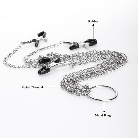 Four Heads Metal Pussy Clamps Nipple Clips