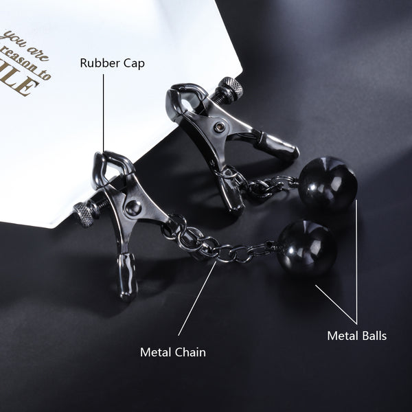 Large Nipple Clamps with Weighted Pendants