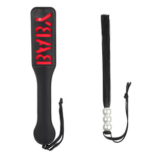 2pcs Bondage Set for Beginners Flogger and Paddle Kit for Adults