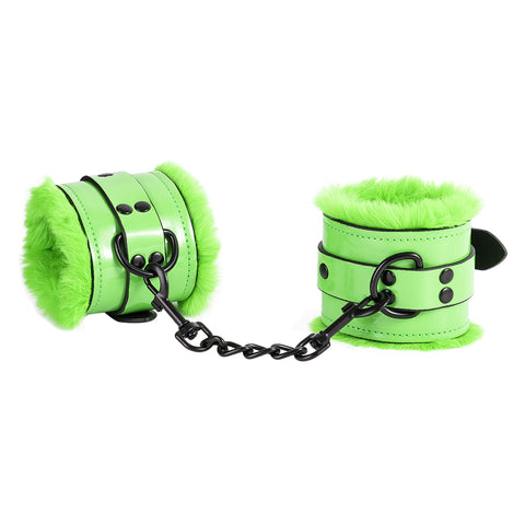 PU Leather Handcuffs Footcuffs Alternative Game Toys