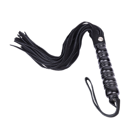 黒本革タッセルホイップBDSM
