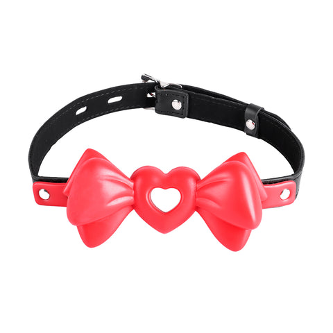 Red Silicone Bow Tie Mouth Gag21.62inch