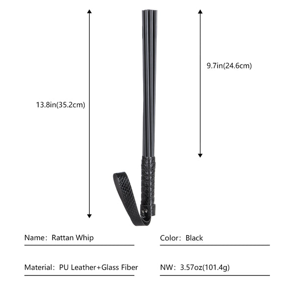 13.8 inch Riding Crop Plastic Sticks Spanking Cane for Adults