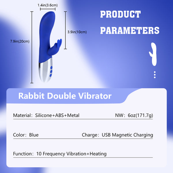 Blue Rabbit Vibrator Wireless Dildo for Sex Game