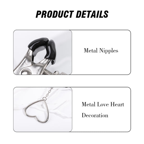 ハート型中空ペンダントニップルクリップ