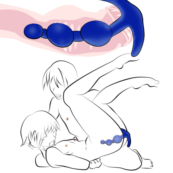 Blue Silicone Anal Plug  BDSM