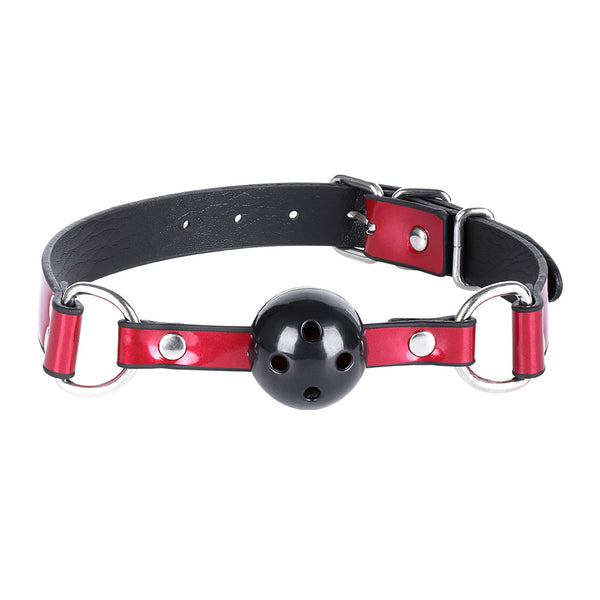 PU Leather Ball Gag Adult Bondage Restraint