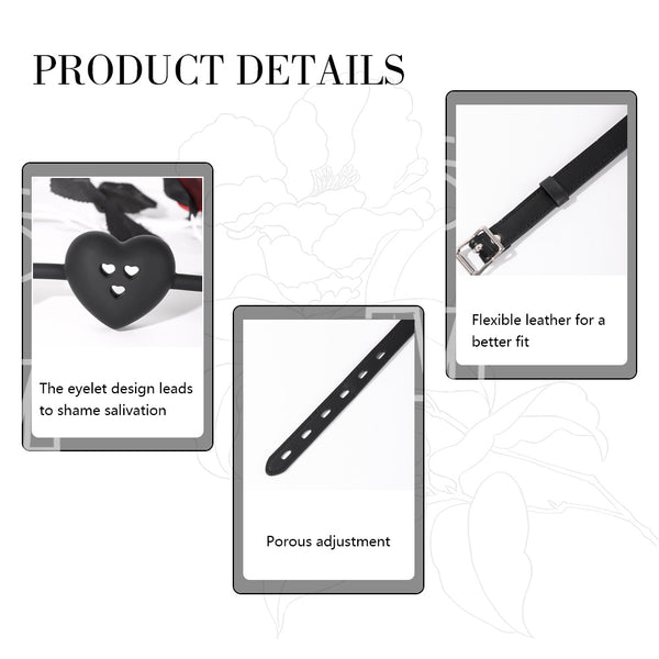 Heart Silicone Ball Gag