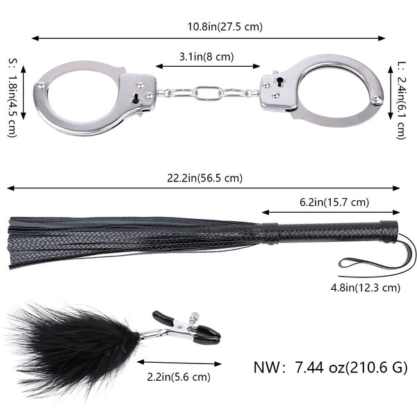 3pcs Sex Toys Body Bondage Kits