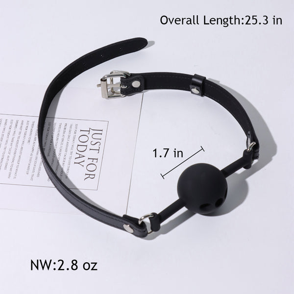 Black Silicone Ball Gag  Bondage