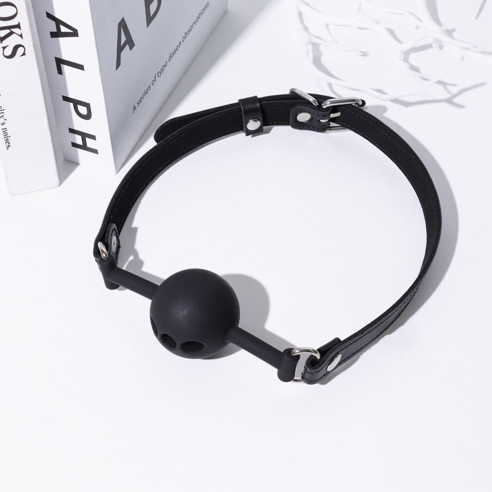 Black Silicone Ball Gag  Bondage