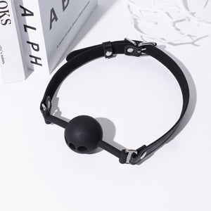 Black Silicone Ball Gag  Bondage