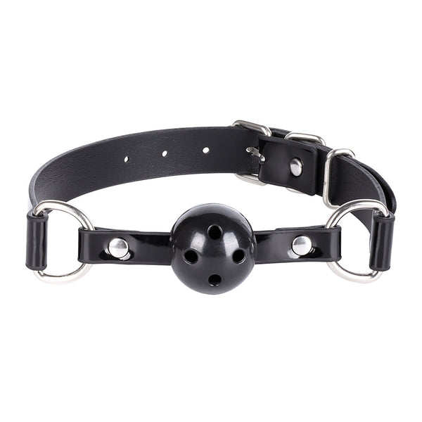 PU Leather Ball Gag Adult Bondage Restraint