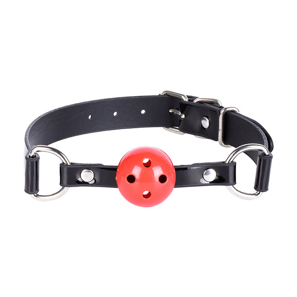 PU Leather Ball Gag Adult Bondage Restraint