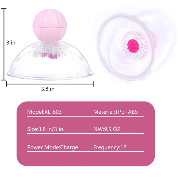 Pink Nipple Vibrator for Women Pleasure