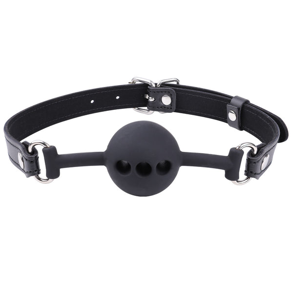 Black Silicone Ball Gag  Bondage