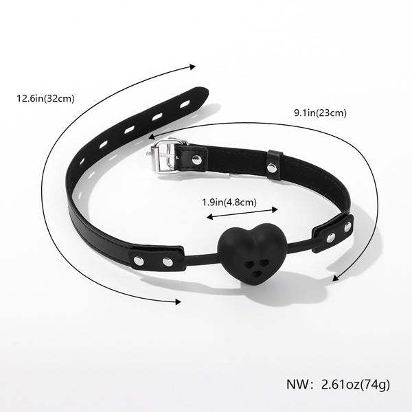 Heart Silicone Ball Gag