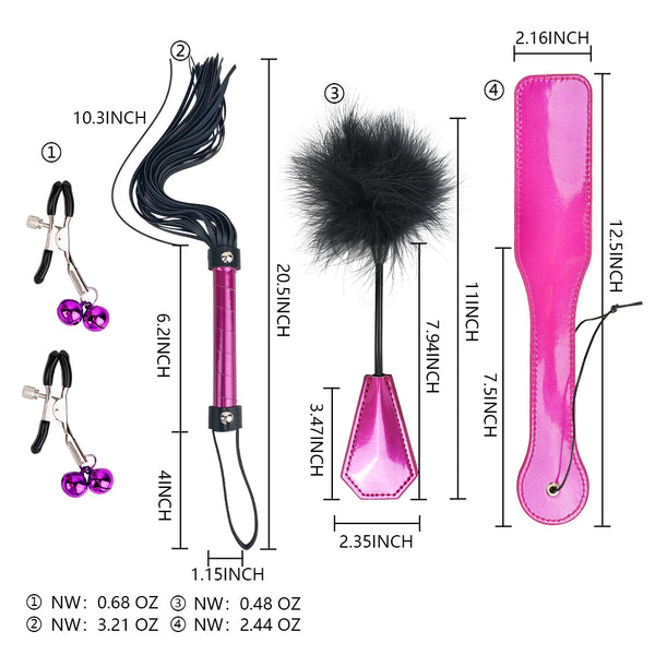 4pcs BDSM Flirting Sex Toys Adlt