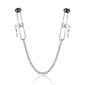 Strong Metal Nipple Clamps with Chains for Adults Pleasure