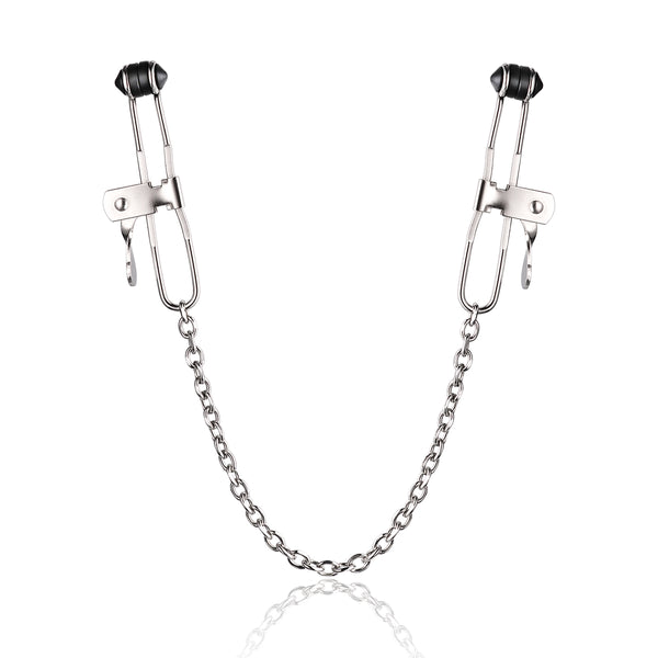 Strong Metal Nipple Clamps with Chains for Adults Pleasure