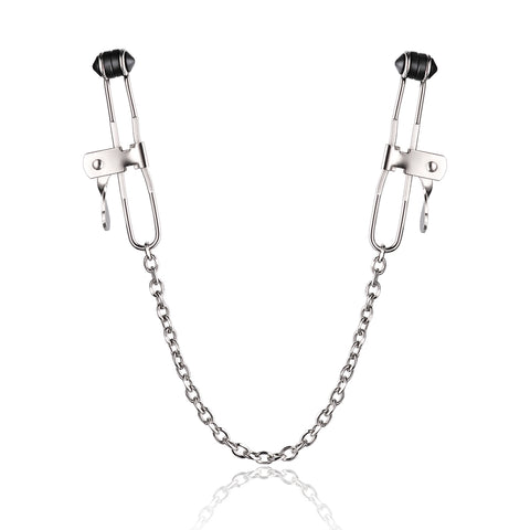 Strong Metal Nipple Clamps with Chains for Adults Pleasure