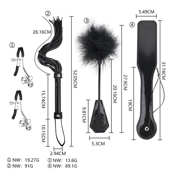 4pcs BDSM Flirting Sex Toys Adlt