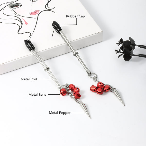 Slim Nipple Clamps with Bells