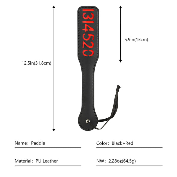 PU Leather Paddle  12.5inch