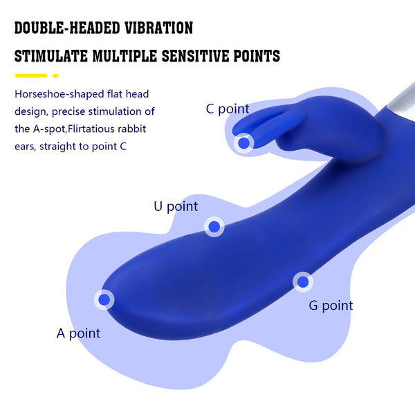 Blue Rabbit Vibrator Wireless Dildo for Sex Game