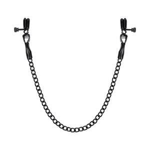 Black Metal Nipple Clamps with Chains