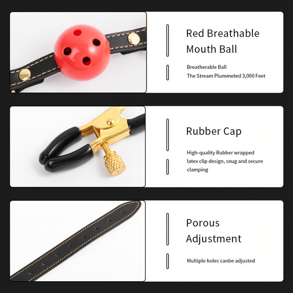 Mouth Gag & Nipple Clips