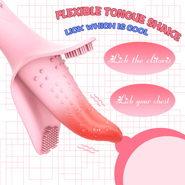 Nipple Dildo Magic Vibrator Tongue for Men and Women