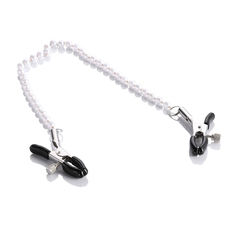 Sexy Nipple Clamp Pearl Chain for Adults